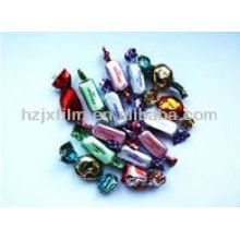 colored twist candy film